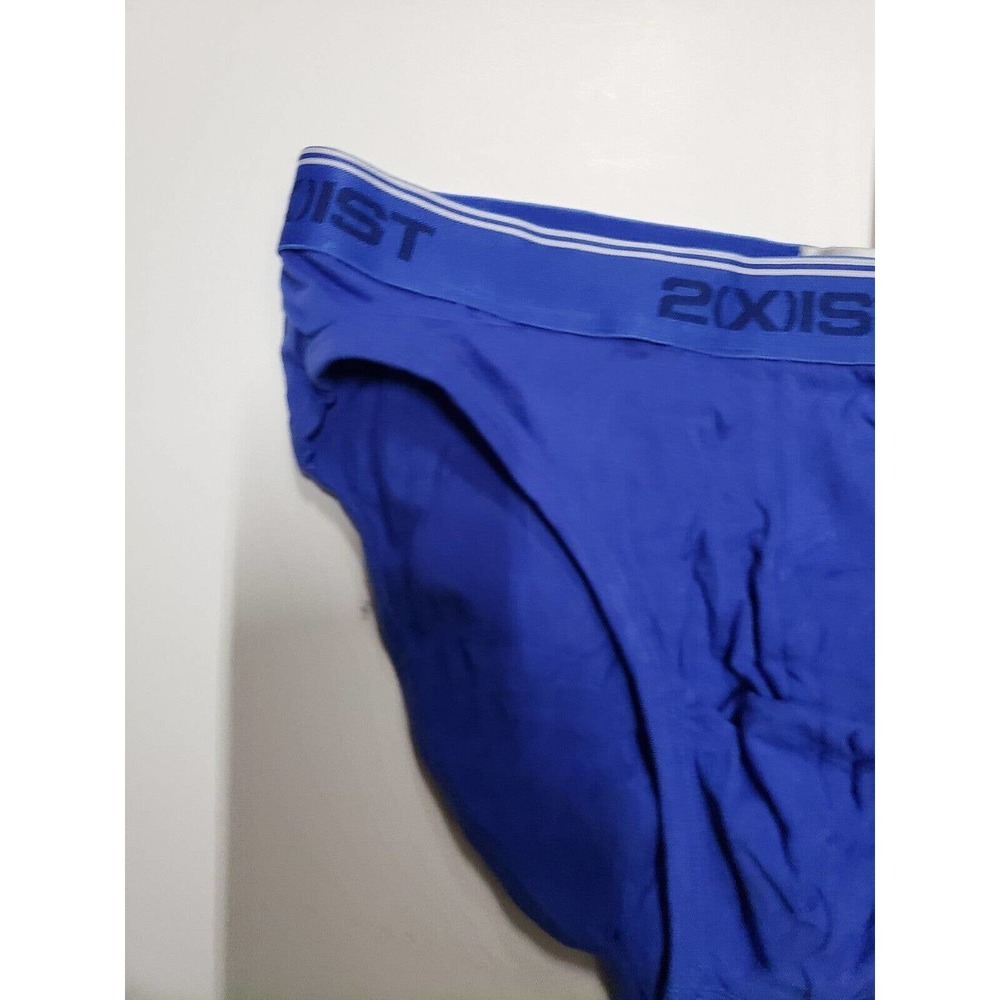 2(X)IST Underwear Mens Medium Blue Logo Cotton Stretch Elastic Waist Hip Brief - Picture 2 of 4